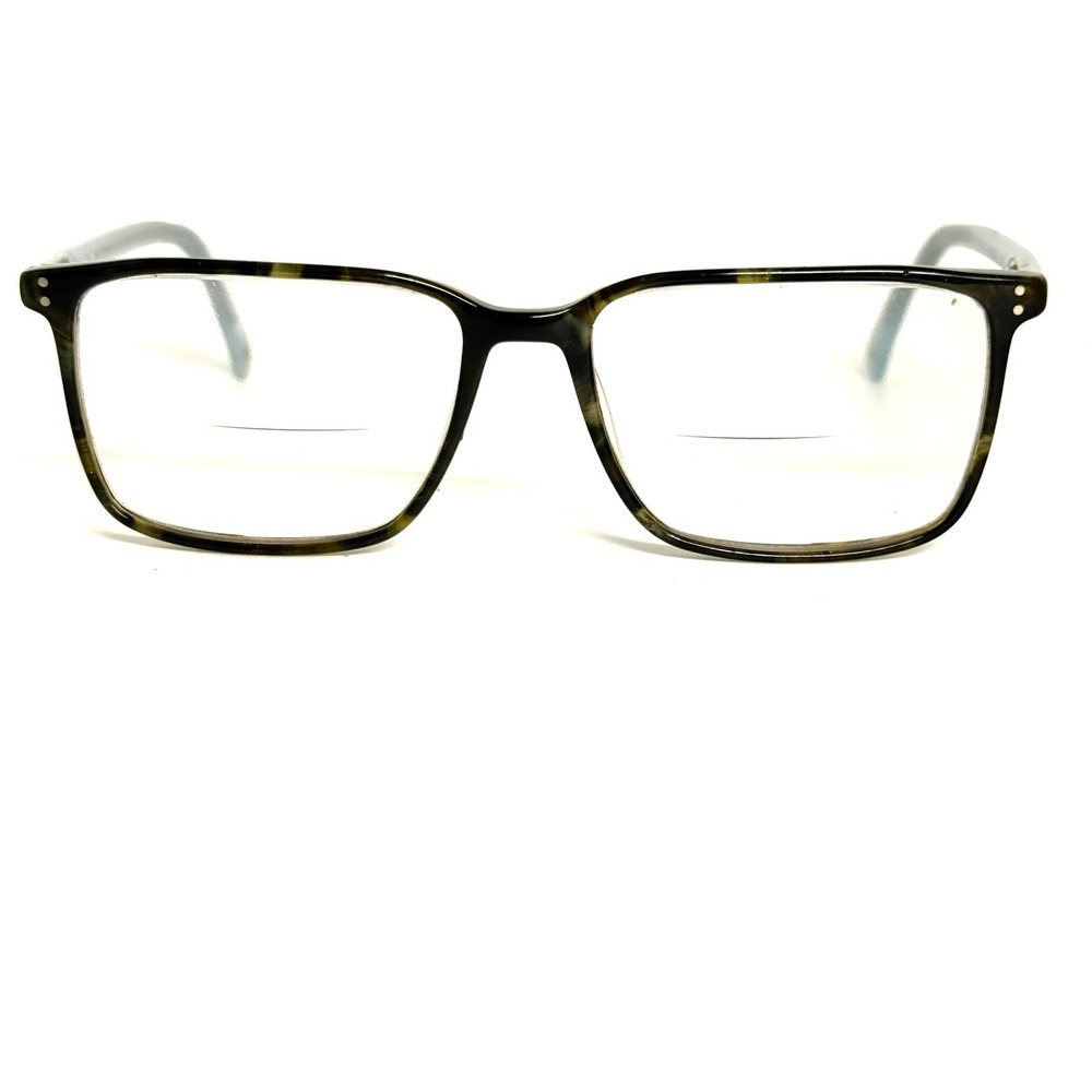 Bulova Marble Falls Eyeglasses Khaki Tortoise Square Frames 54-16-140 Mens Women